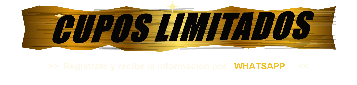 Cupos limitados. Tu próxima oportunidad puede empezar aquí.